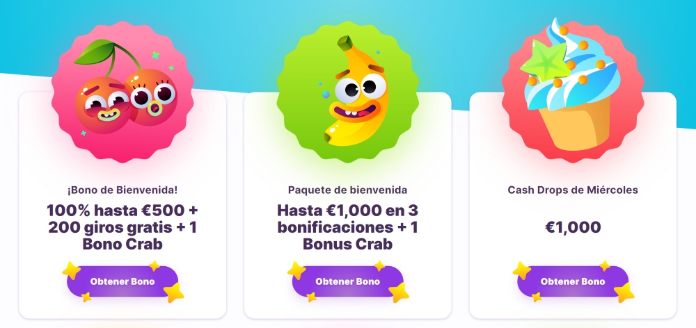 bonificación de bienvenida